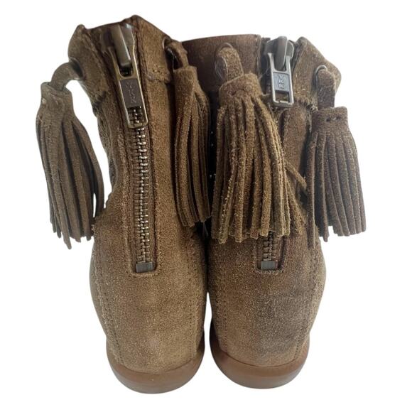 Isabel Marant Beslay Suede Wedge Ankle Boots Sz 38 - Picture 6 of 8